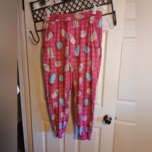 Women's Briefly Stated Pink Latte Patterned Pajama Bottoms